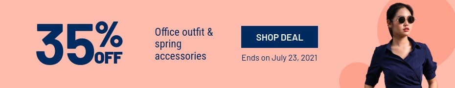 Office Outfit and Spring Accessories Deal Top Banner
