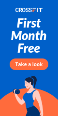 First Month Free Fitness Vertical Banner