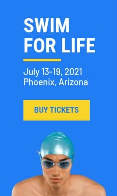 Swim for Life Charity Event Vertical Rectangle