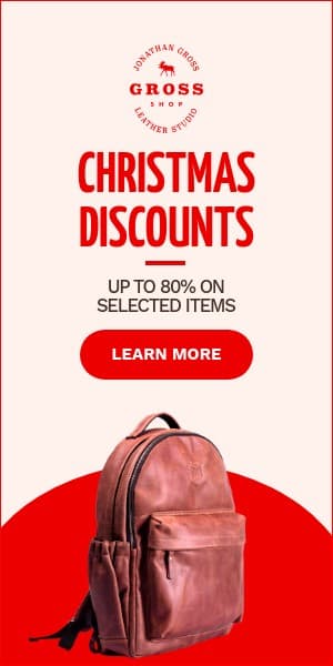 Fashion Bag Christmas Discounts Half Page