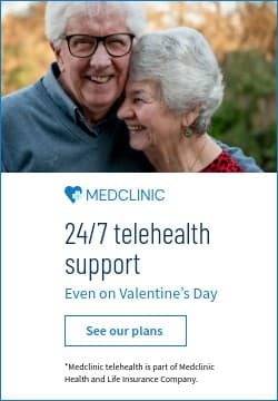 Telehealth Support Even on Valentine's Day Triple Widescreen