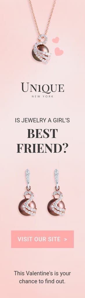 Jewelry Best Friend on Valentine's Day Portrait