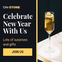 Celebrate New Year with Us Small Square