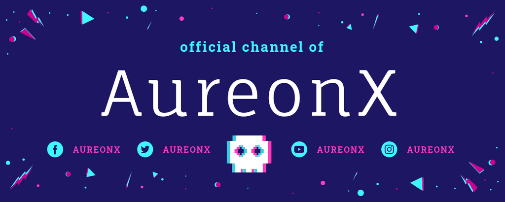 AureonX Skull Pixel Twitch Cover Twitch Profile Banner