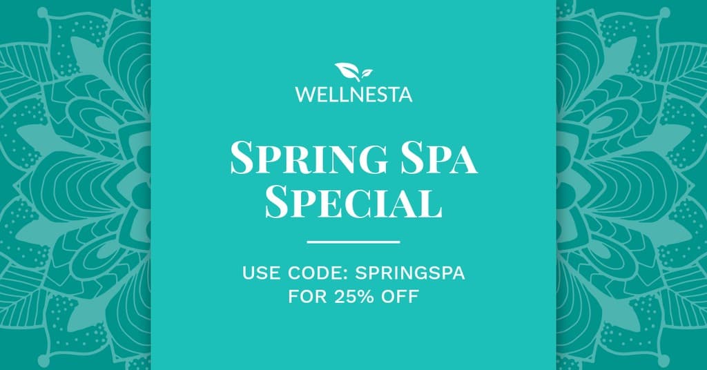 Teal Elegant Spring Spa Special Facebook Sponsored Message