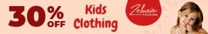 Kids Clothing Summer Days Mobile Banner