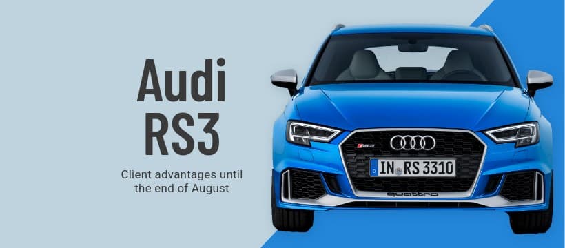 Audi RS3 Client Advantage Car Deals Animated