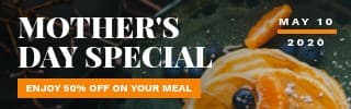 Mother's Day Special Meal Promo Large Mobile
