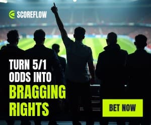 Bragging Rights Soccer Fans Scoreflow Betting Animated Inline Rectangle