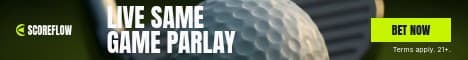 Live Game Parlay Golf Scoreflow Betting Animated Main Banner