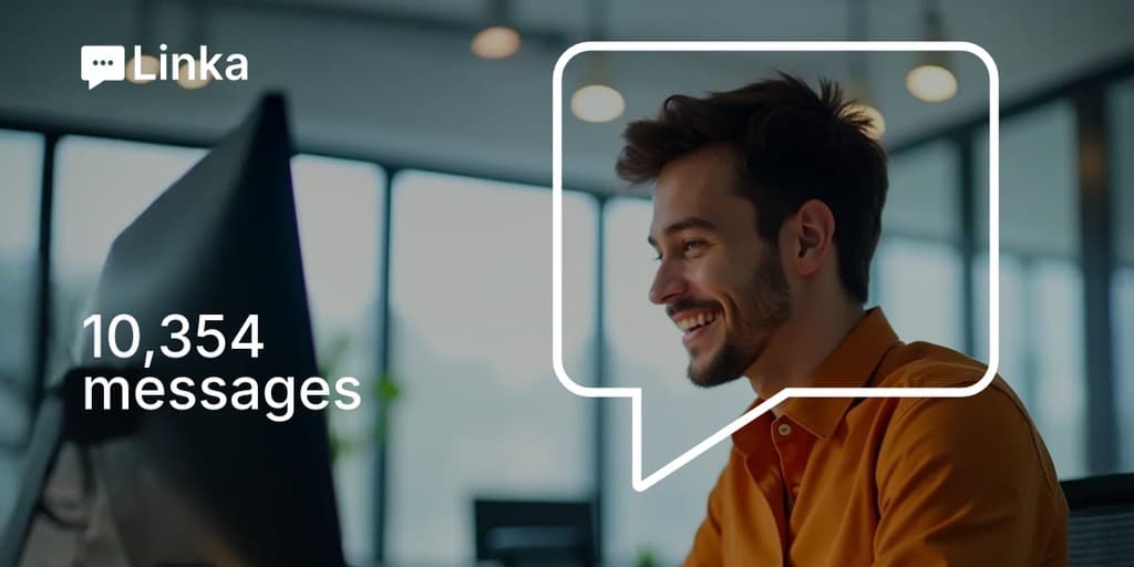 Messages Sent on Linka Animated X Image Post