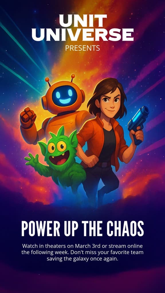 Power Up the Chaos Unit Universe Movie Animated Story