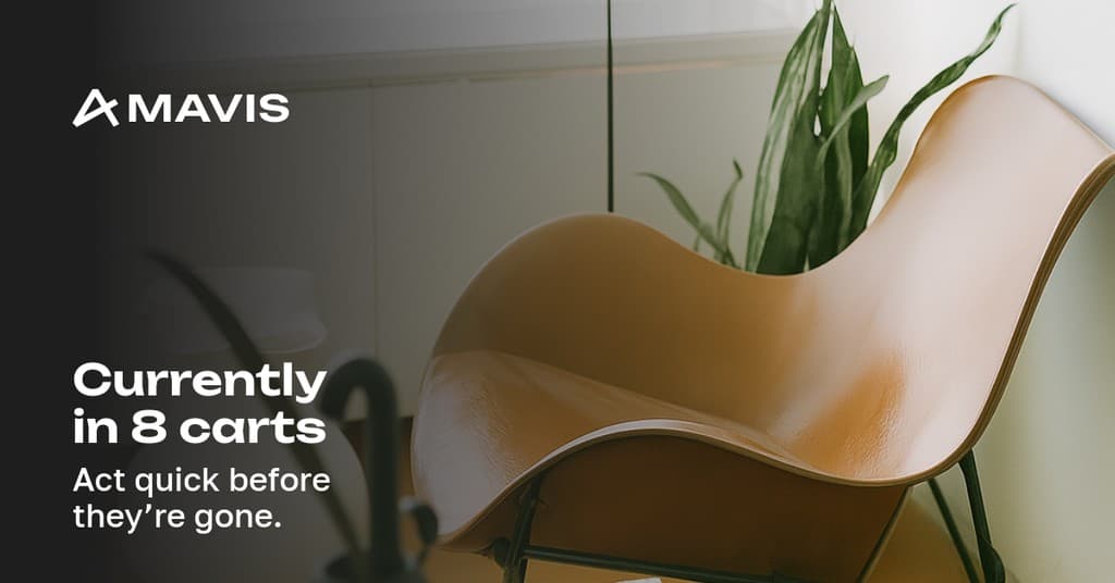 Currently in Carts Mavis Furniture Animated Facebook Sponsored Message