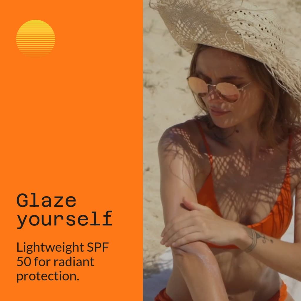 Glaze Beauty Products for Sun Protection Video Instagram Post