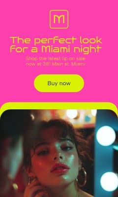 Perfect Miami Night Look Mantix Beauty Products Animated Vertical Rectangle