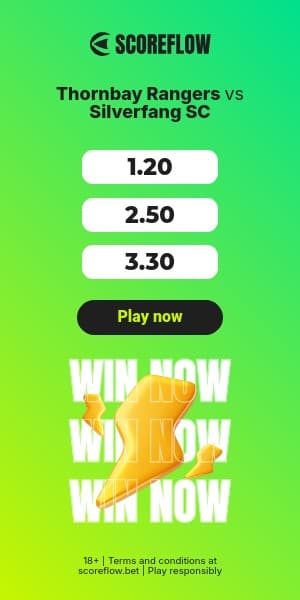 Silverfang vs Thornbay Scoreflow Betting Animated Half Page