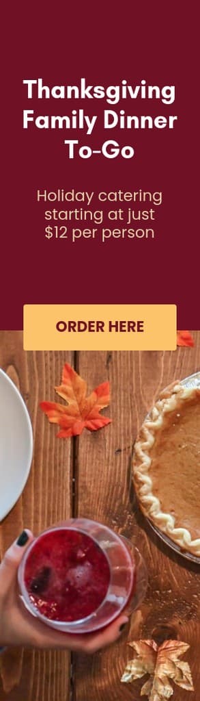 Thanksgiving Family Dinner To Go Portrait