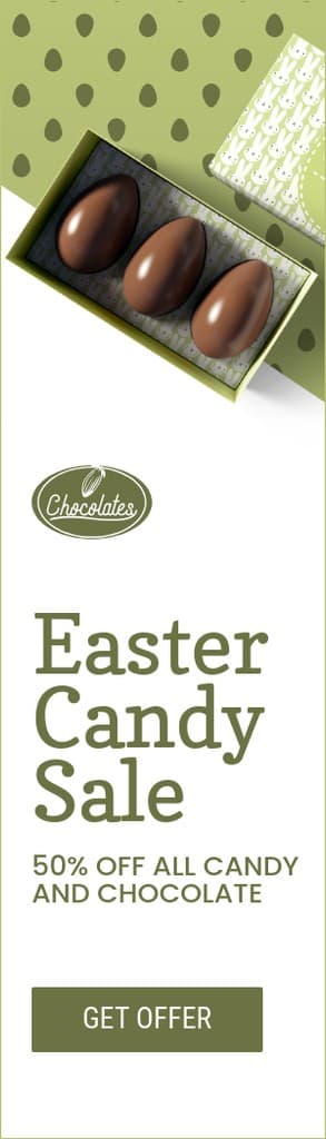 Green Easter Candy Sale Portrait