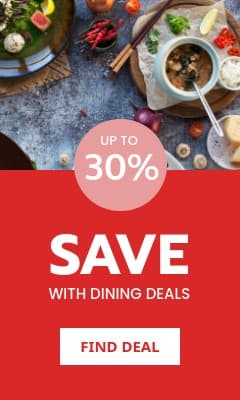 Save Money with Dining Deals Vertical Rectangle