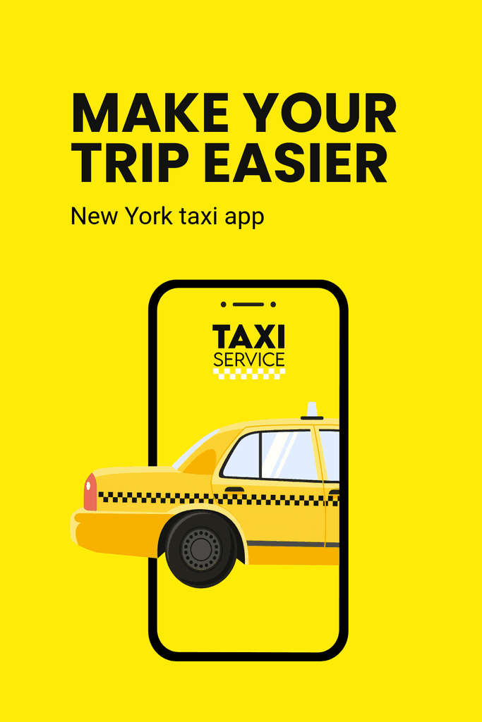 Make Your Trip Easier with Taxi App Pinterest Pin Tall