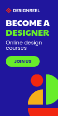 Become a Designer Colorful Online Courses Vertical Banner