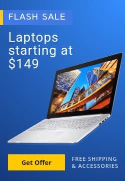 Blue Laptop Flash Sales