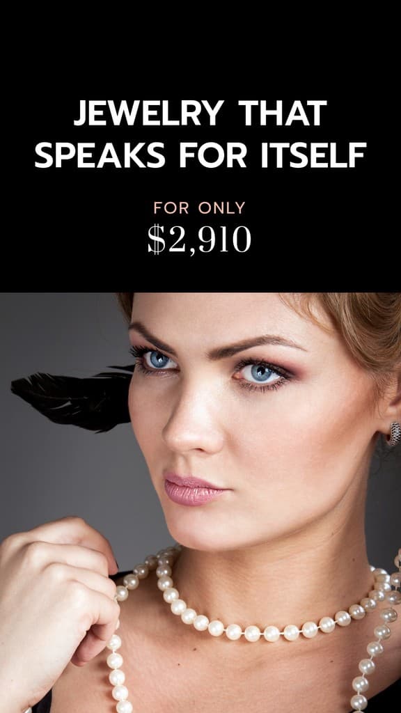 Elegant Necklace Pearls Only Story