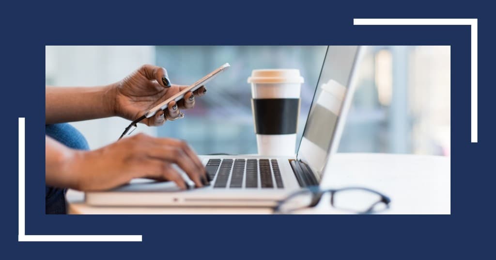 Laptop Coffee Business Responsive Ladscape Responsive Landscape Art