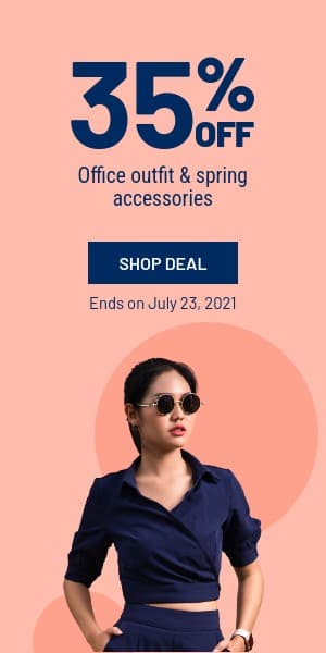 Office Outfit and Spring Accessories Deal Half Page