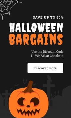 Halloween Bargains Cemetery Pumpkin Vertical Rectangle