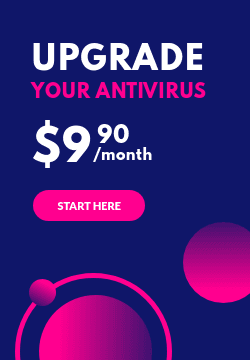 Blue Pink Upgrade Your Antivirus Triple Widescreen