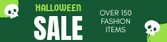 Fashion Items Halloween Sale Half Banner