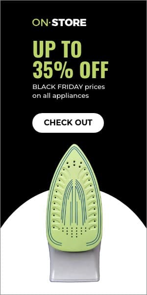 Black Friday Prices on all Appliances Half Page