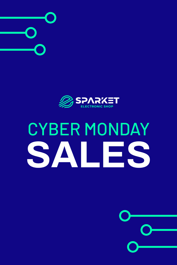 Electronic Shop Cyber Monday Sales Pinterest Pin Tall