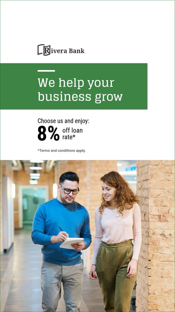 Rivera Bank Help Your Business Grow Animated Story