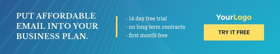 Affordable Email Business Plan Top Banner