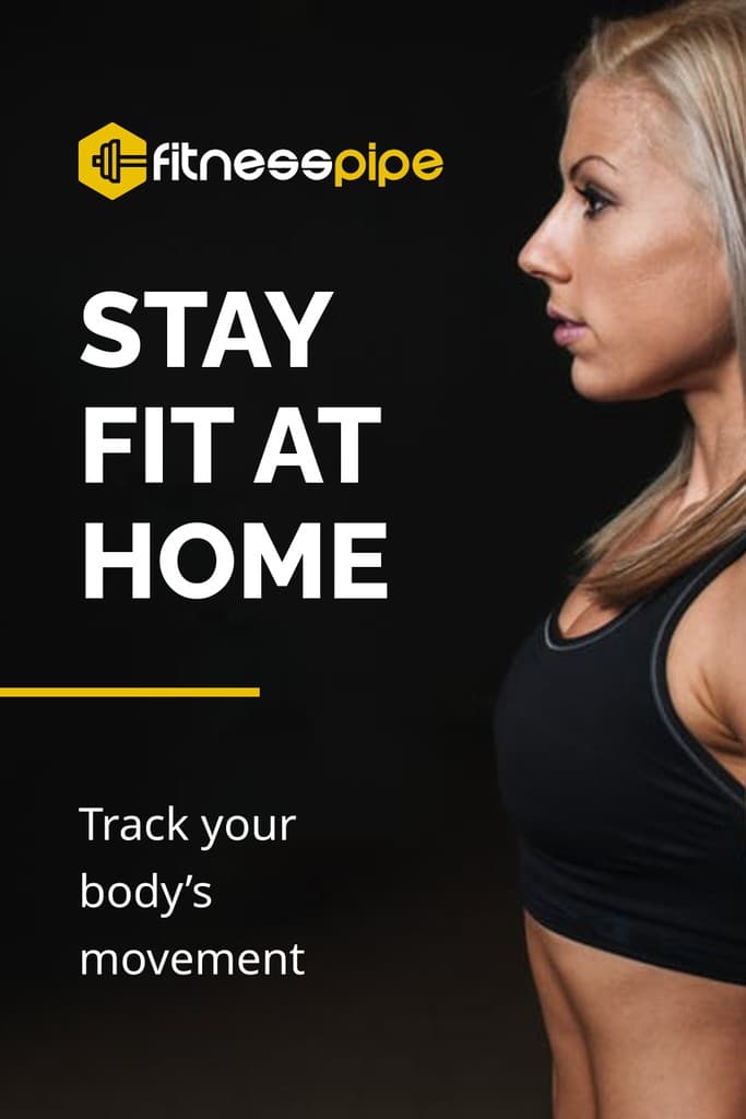 Stay Fit At Home Fitness Pinterest Pin Tall