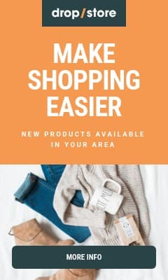 Make Shopping Easier Drop Store Vertical Rectangle