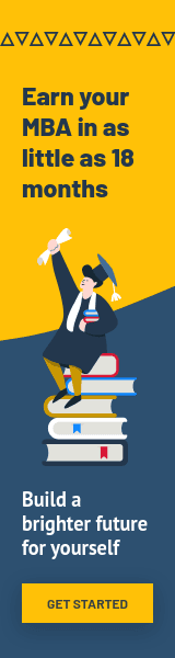 Earn your MBA Degree Wide Skyscraper