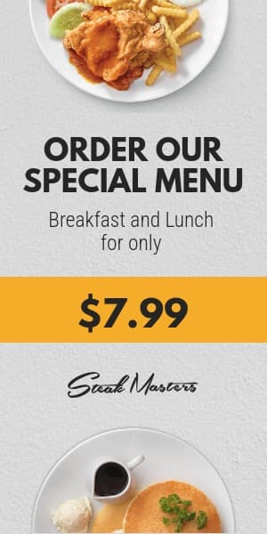 Special Menu Breakfast and Lunch Half Page