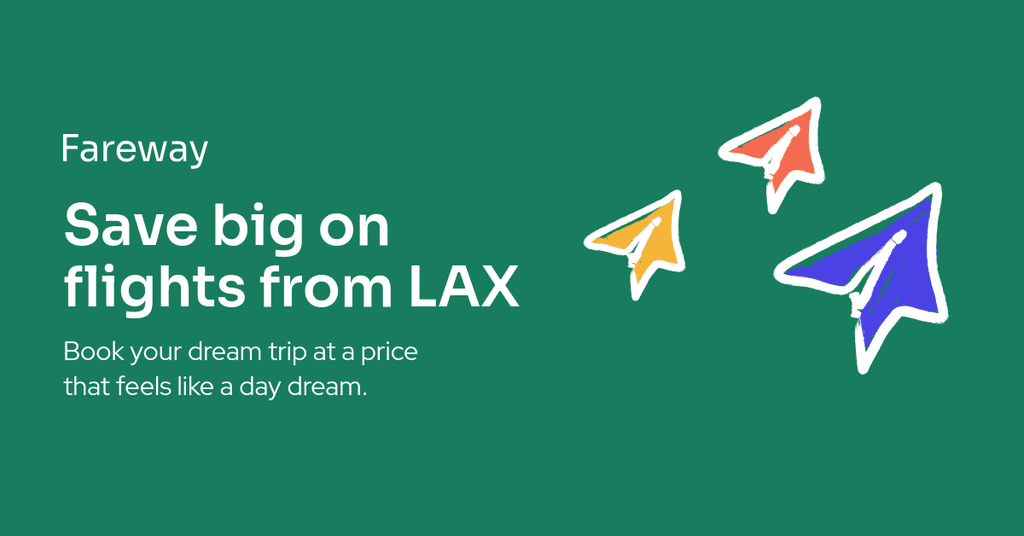 Fareway LAX Discount Flights Travel Offer Animated Facebook Sponsored Message