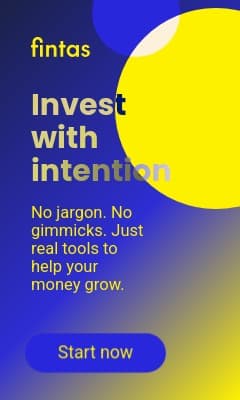 Invest with Intention Fintas Finance Animated Vertical Rectangle