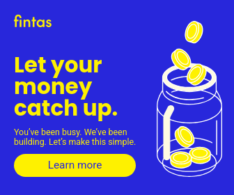 Let Your Money Catch Up Fintas Finance Animated Large Rectangle