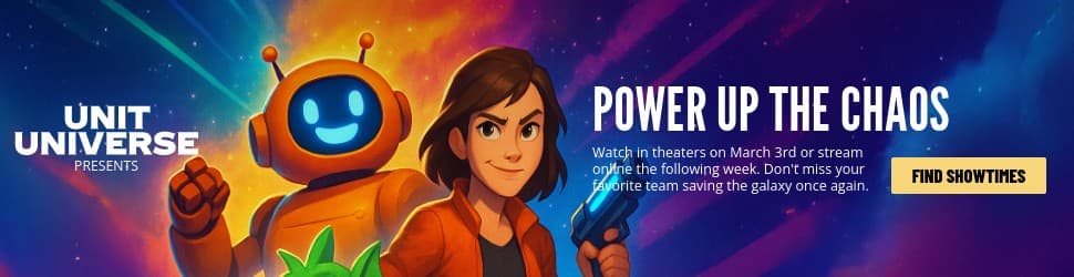 Power Up the Chaos Unit Universe Movie Animated Billboard