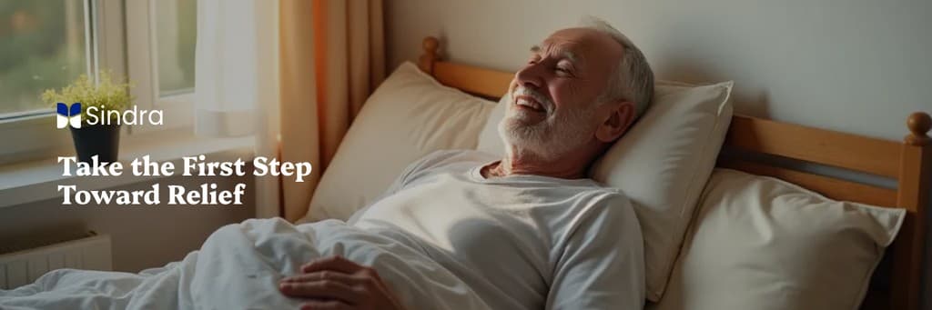 First Step Toward Relief Sindra Animated X Header