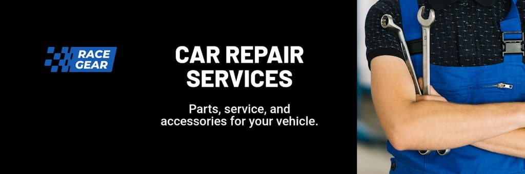 Car Repair Service Race Gear X Header