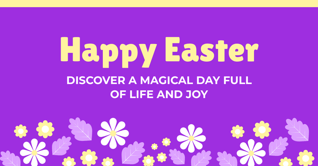 Happy Magical Easter Day Facebook Sponsored Message