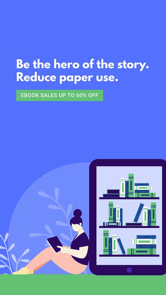 Reduce Paper Use Ebook Earth Day Sales