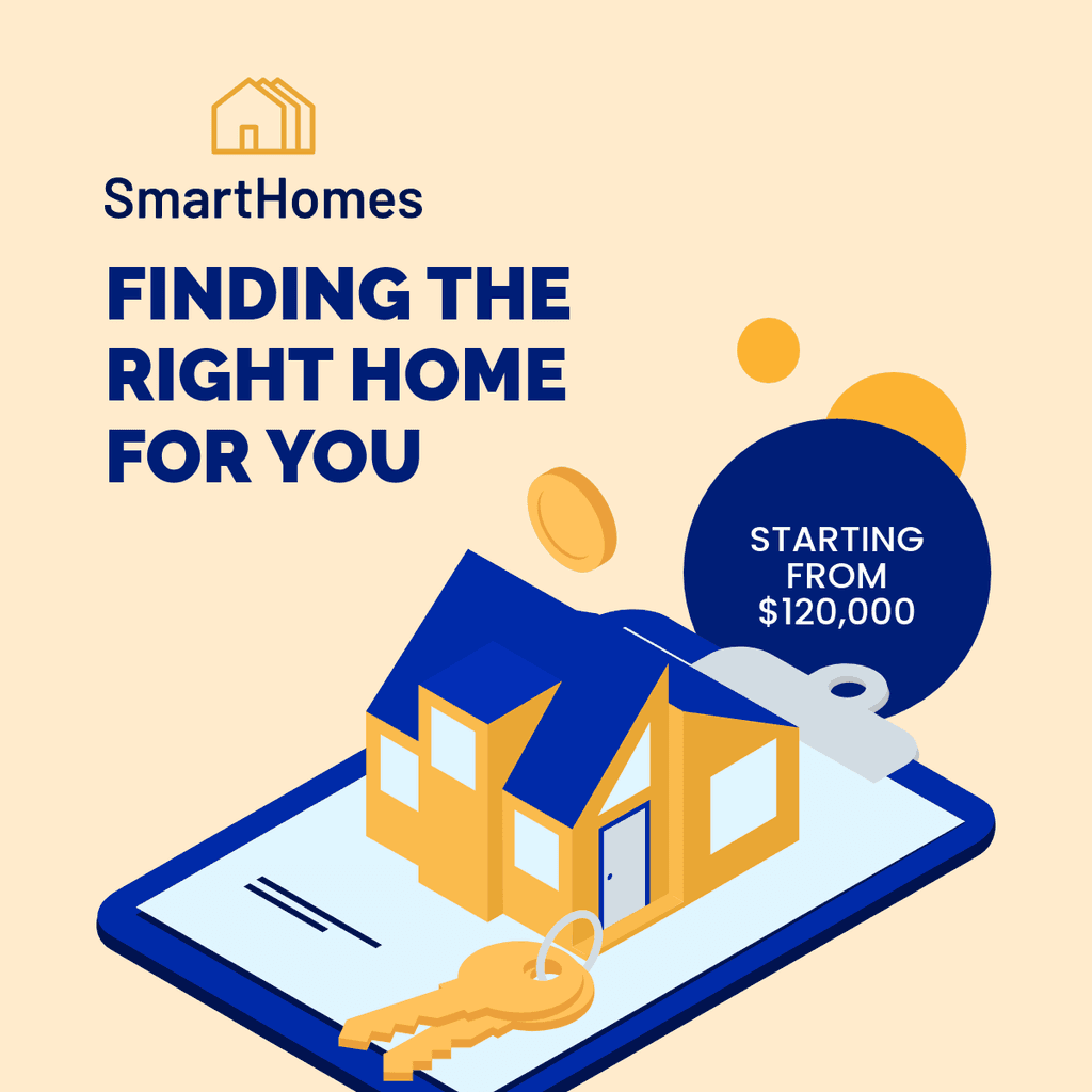 Finding The Right Home Illustration Facebook Square Post