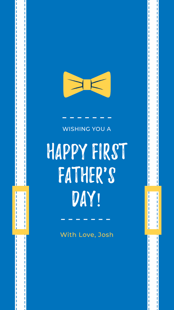 Bow Tie First Father's Day